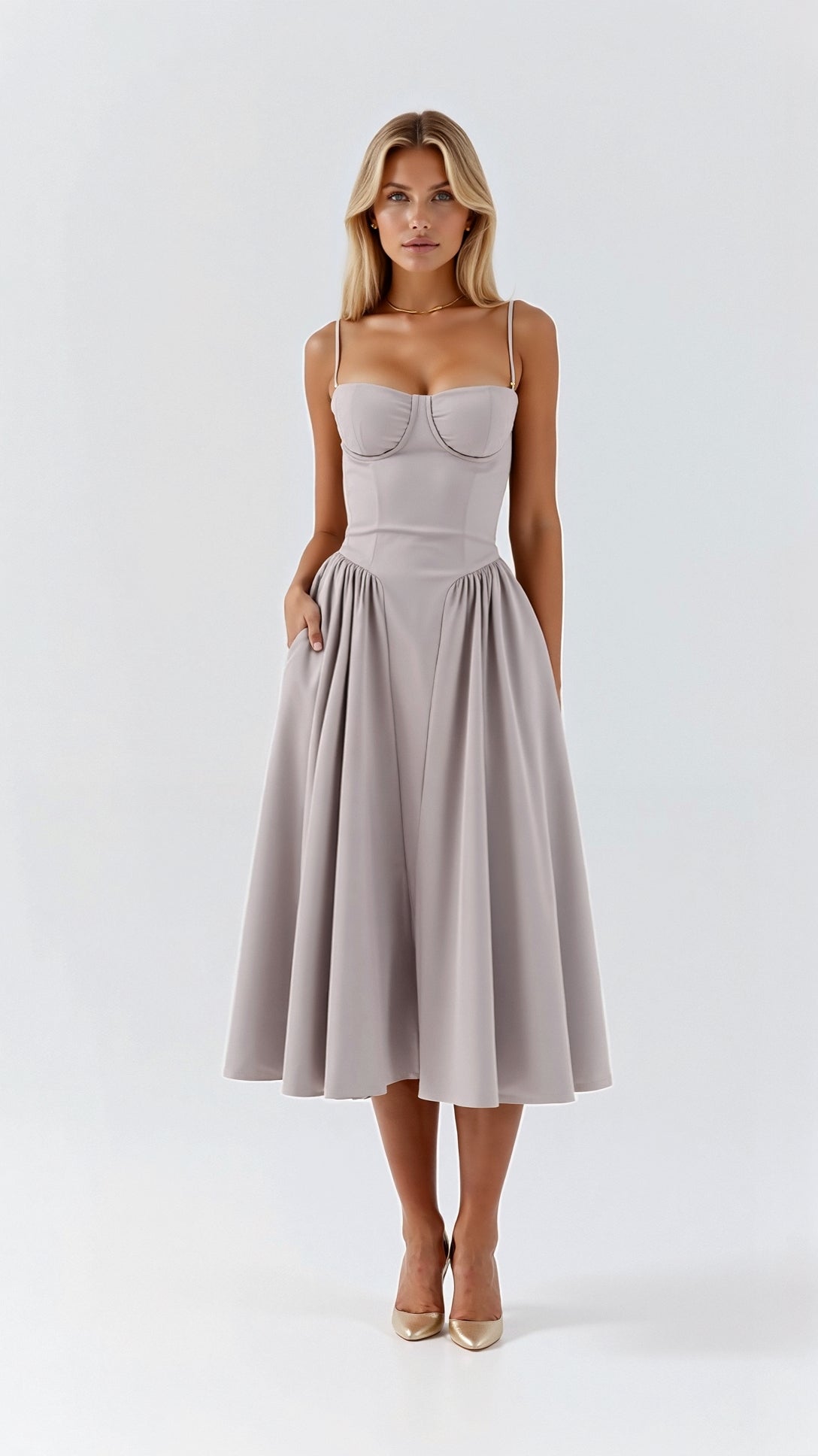 Corset Midi Dress